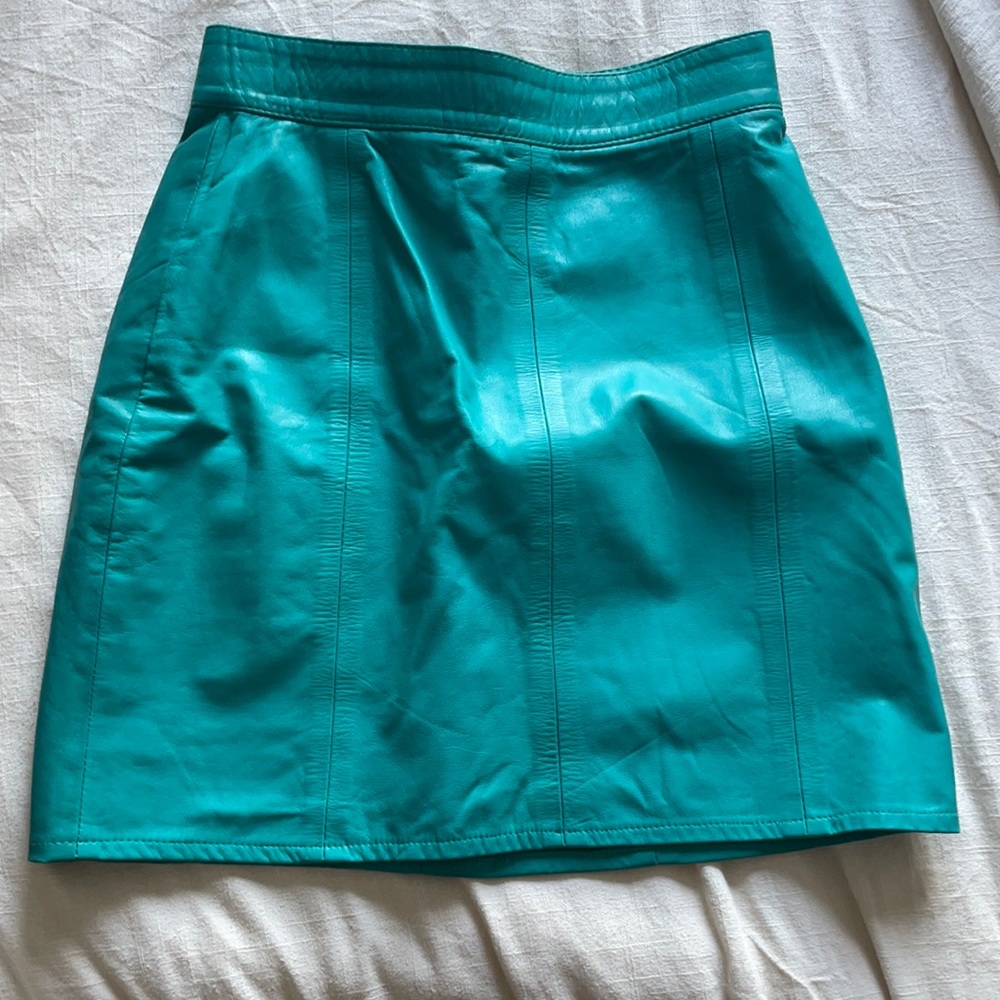 Vintage Leather Mini Skirt
